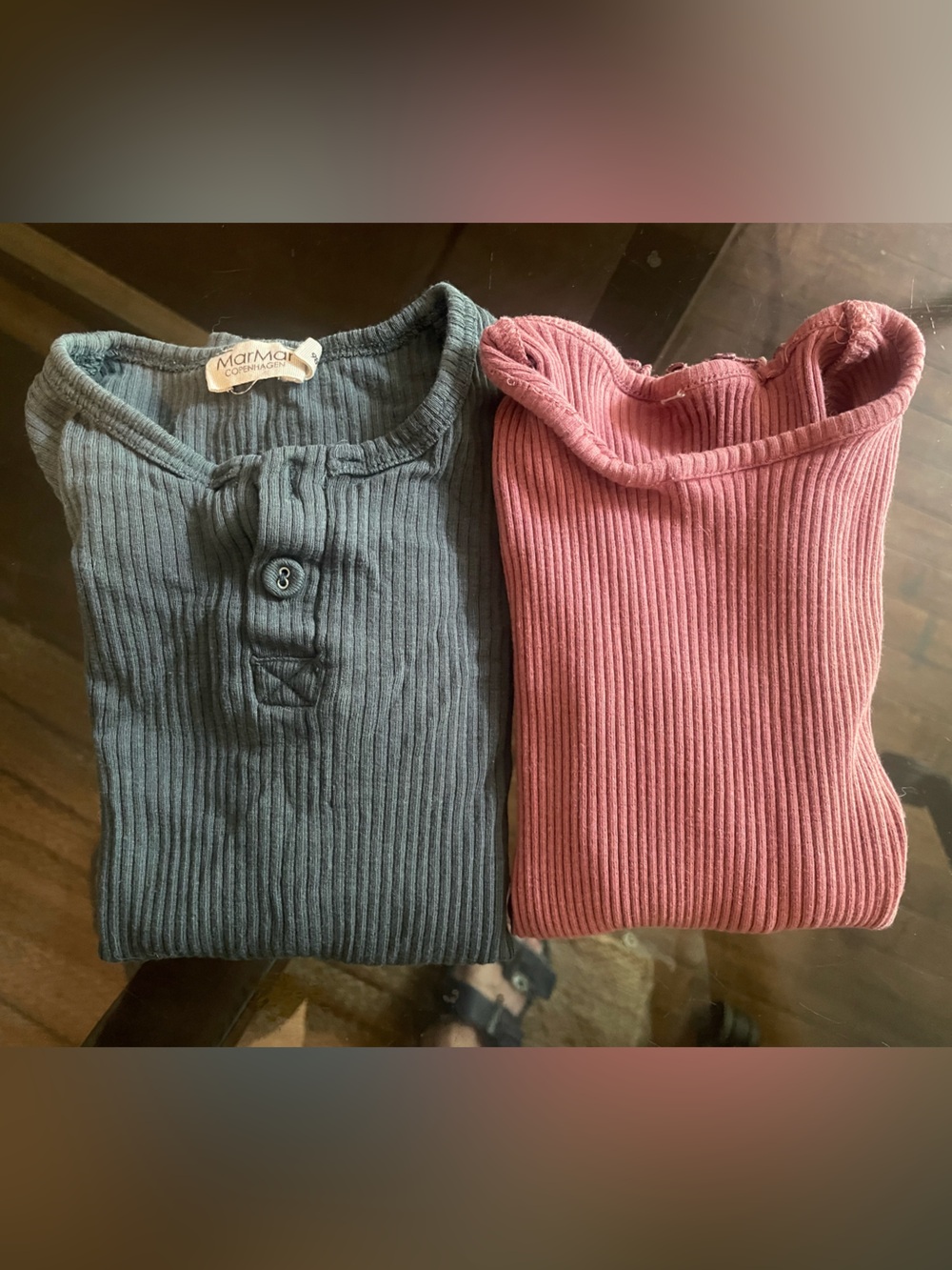 MarMar Copenhagen and PompDeLuxe Norge Ribbed Long-Sleeve Top Set of 2